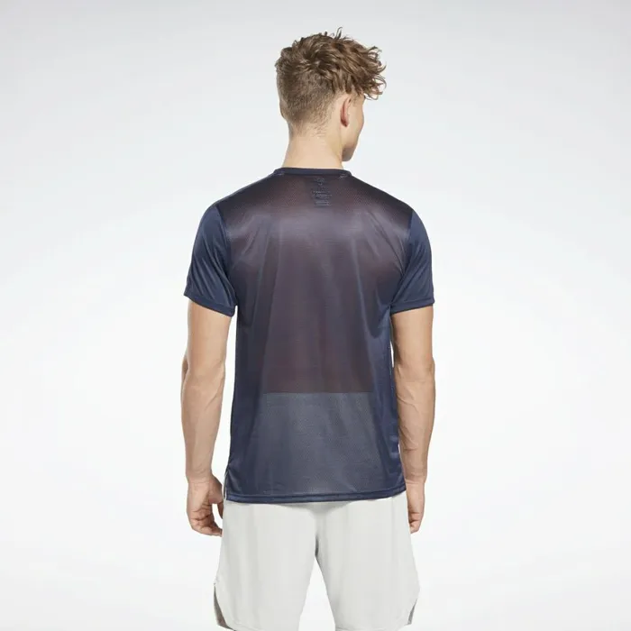 TShirts and Graphic Tees Mens Reebok Workout Ready Tech TShirt Vector Navy