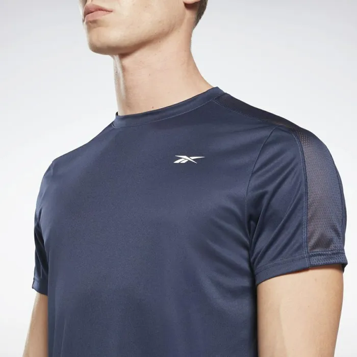 TShirts and Graphic Tees Mens Reebok Workout Ready Tech TShirt Vector Navy