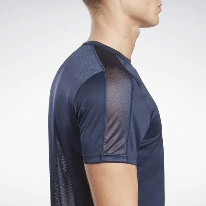 TShirts and Graphic Tees Mens Reebok Workout Ready Tech TShirt Vector Navy