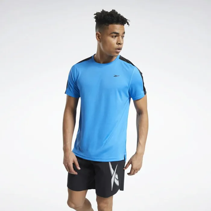 TShirts and Graphic Tees Mens Reebok Workout Ready Tech Tee Horizon Blue