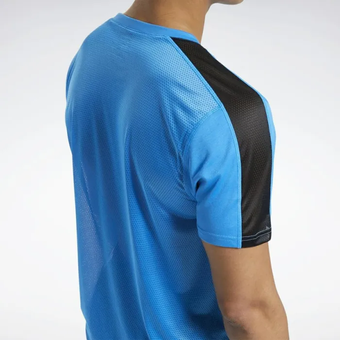 TShirts and Graphic Tees Mens Reebok Workout Ready Tech Tee Horizon Blue