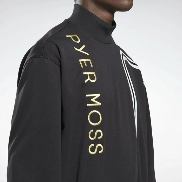 TShirts and Graphic Tees MensWomens Reebok By Pyer Moss Mock Neck Track Shirt Black