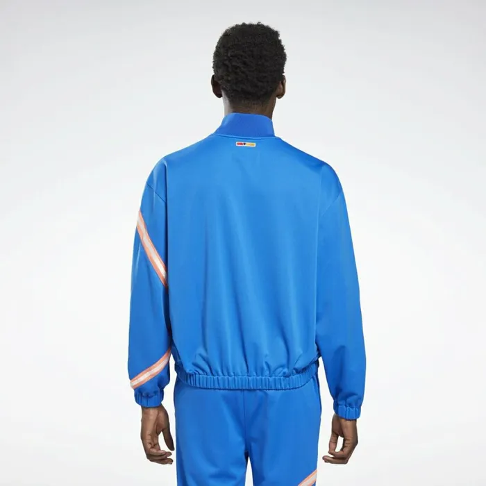 TShirts and Graphic Tees MensWomens Reebok By Pyer Moss Mock Neck Track Shirt Vital Blue