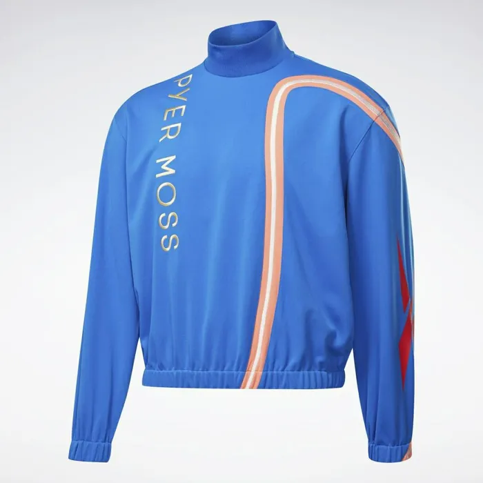 TShirts and Graphic Tees MensWomens Reebok By Pyer Moss Mock Neck Track Shirt Vital Blue