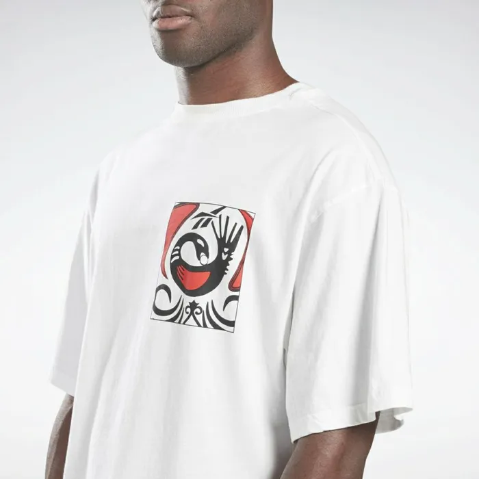 TShirts and Graphic Tees MensWomens Reebok By Pyer Moss Short Sleeve Sankofa TShirt White