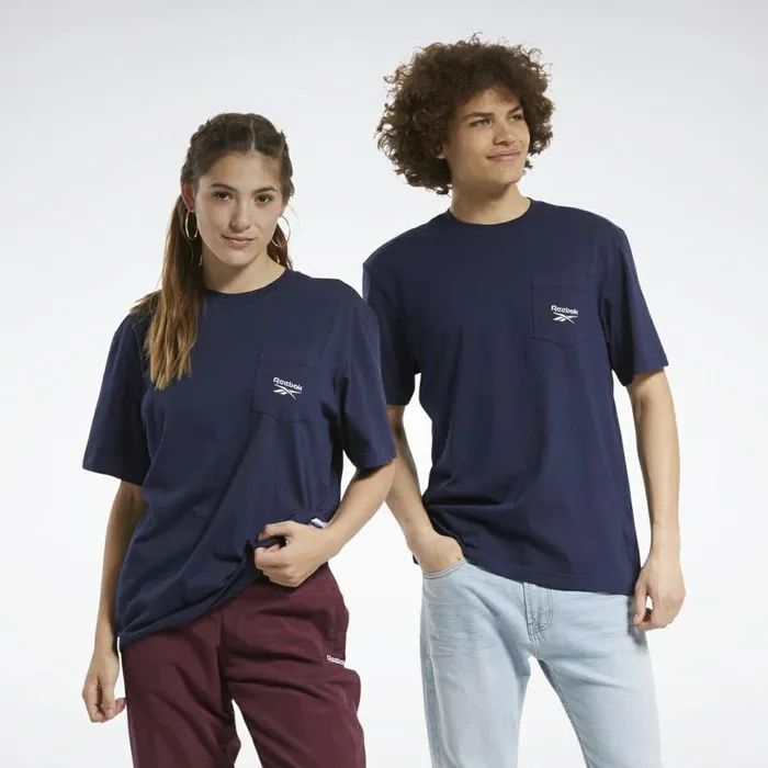 TShirts and Graphic Tees MensWomens Reebok Classics Pocket Tee Vector Navy