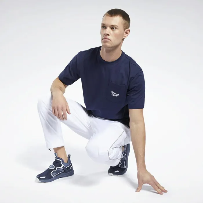 TShirts and Graphic Tees MensWomens Reebok Classics Pocket Tee Vector Navy