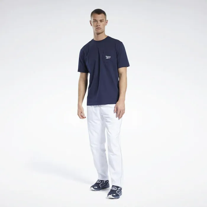 TShirts and Graphic Tees MensWomens Reebok Classics Pocket Tee Vector Navy