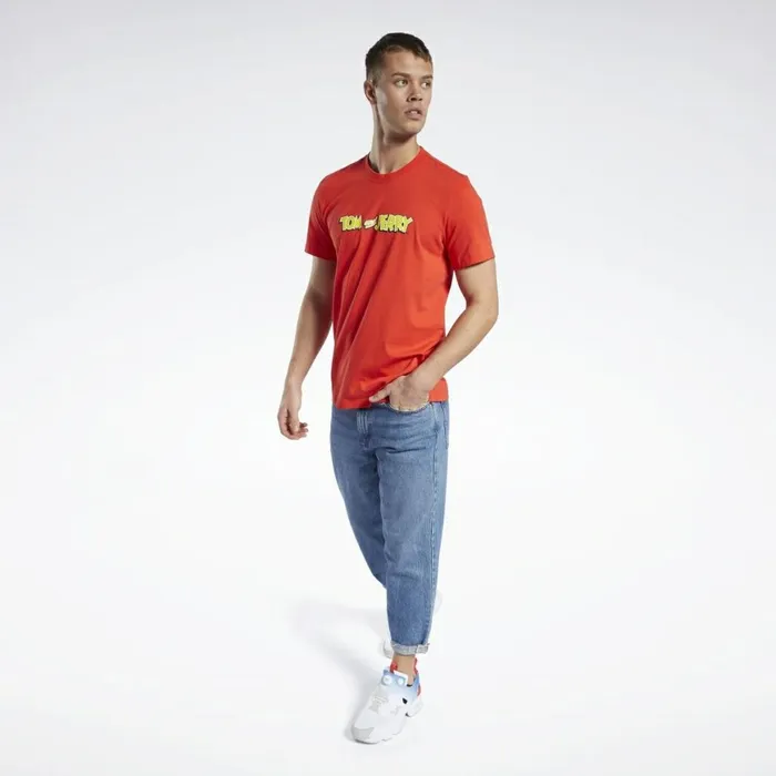 TShirts and Graphic Tees MensWomens Reebok Tom And Jerry Tee Motor Red