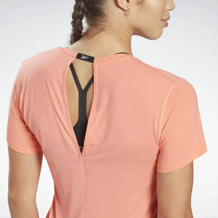 TShirts and Graphic Tees Womens Reebok Activchill Athletic TShirt Twisted Coral