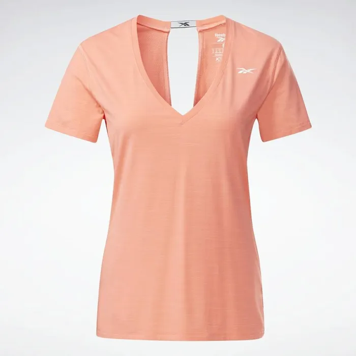 TShirts and Graphic Tees Womens Reebok Activchill Athletic TShirt Twisted Coral
