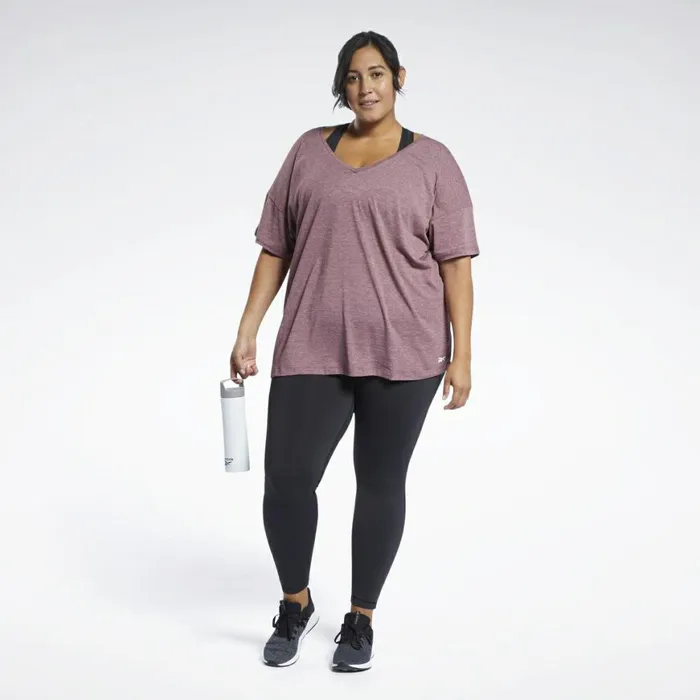 TShirts and Graphic Tees Womens Reebok ACTIVCHILLCOTTON Tee Maroon