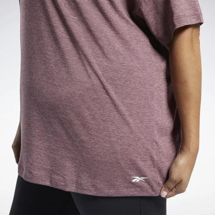 TShirts and Graphic Tees Womens Reebok ACTIVCHILLCOTTON Tee Maroon