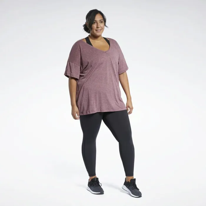 TShirts and Graphic Tees Womens Reebok ACTIVCHILLCOTTON Tee Maroon