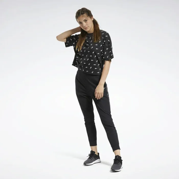 TShirts and Graphic Tees Womens Reebok Allover Vector Tee Black