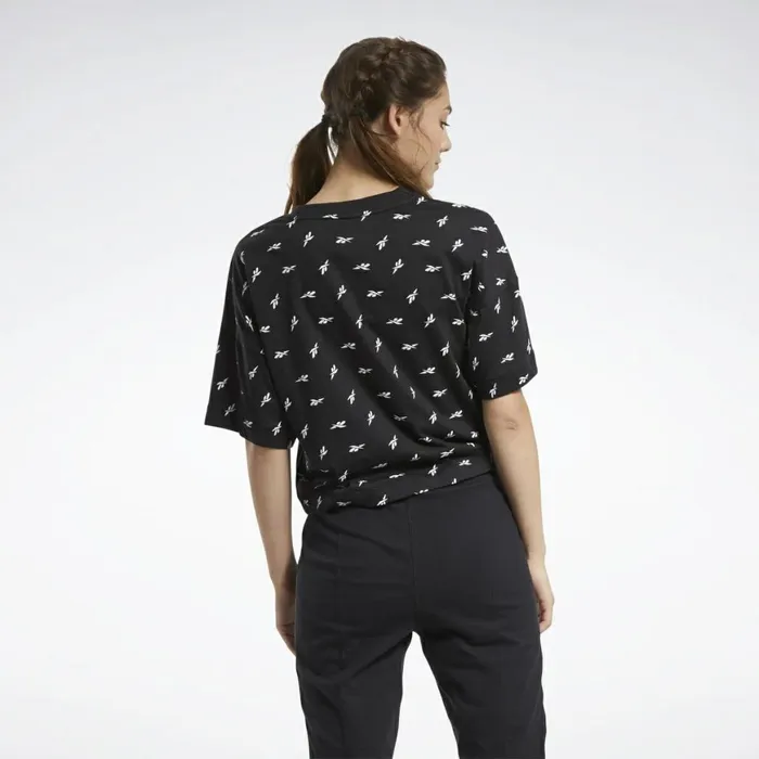 TShirts and Graphic Tees Womens Reebok Allover Vector Tee Black