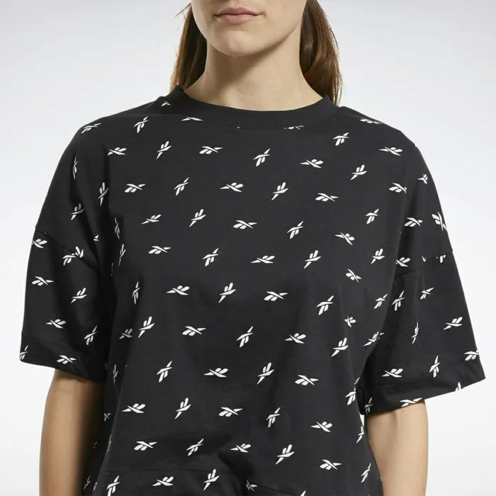 TShirts and Graphic Tees Womens Reebok Allover Vector Tee Black