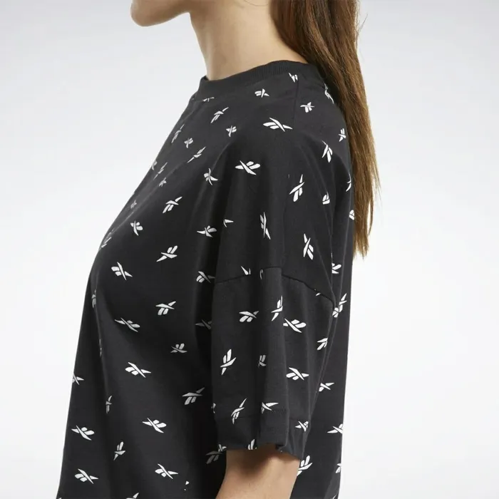 TShirts and Graphic Tees Womens Reebok Allover Vector Tee Black