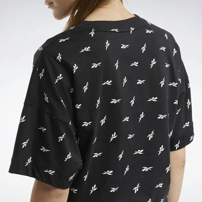 TShirts and Graphic Tees Womens Reebok Allover Vector Tee Black