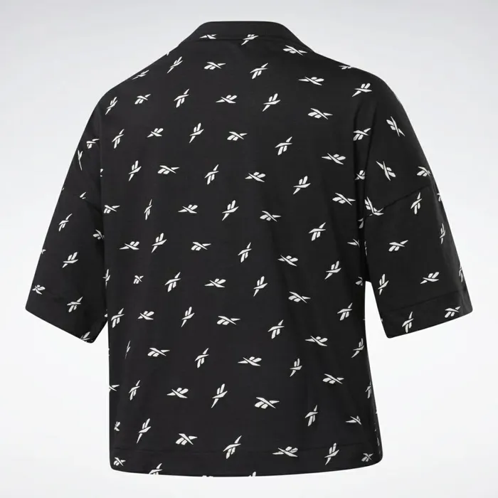TShirts and Graphic Tees Womens Reebok Allover Vector Tee Black