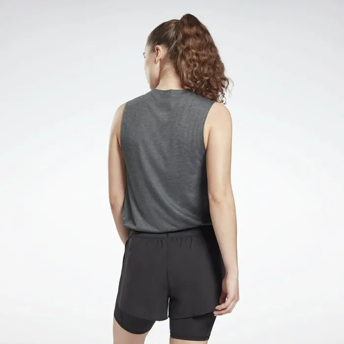 TShirts and Graphic Tees Womens Reebok Athlete Vector Tank Top Dark Grey Heather
