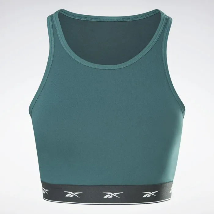 TShirts and Graphic Tees Womens Reebok Beyond The Sweat Crop Top Forest Green