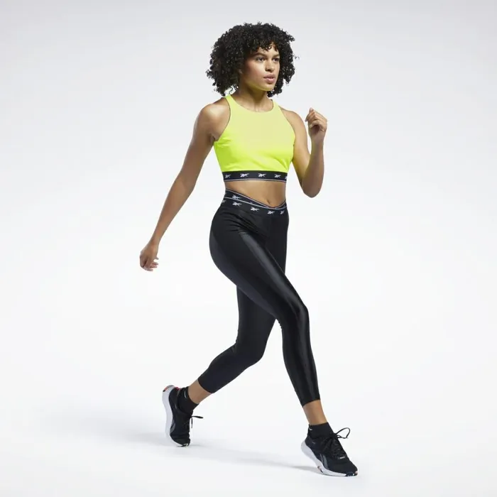 TShirts and Graphic Tees Womens Reebok Beyond The Sweat Crop Top Yellow Flare