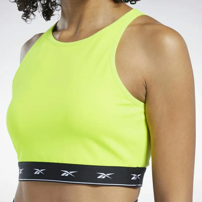 TShirts and Graphic Tees Womens Reebok Beyond The Sweat Crop Top Yellow Flare