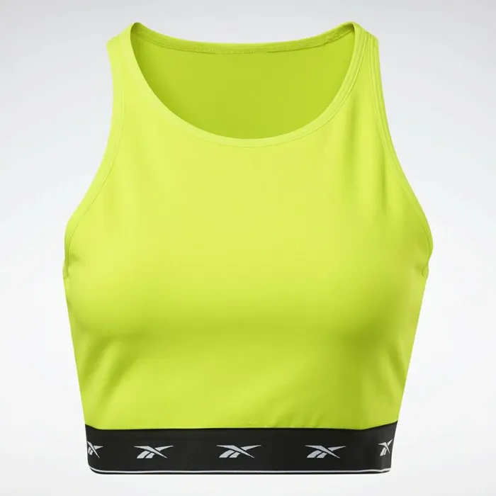 TShirts and Graphic Tees Womens Reebok Beyond The Sweat Crop Top Yellow Flare