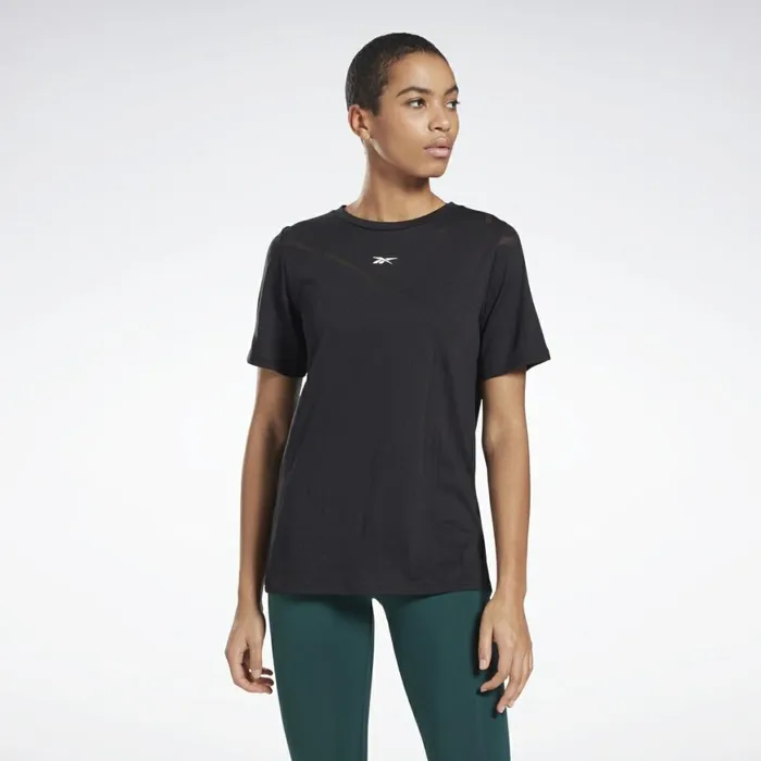 TShirts and Graphic Tees Womens Reebok Burnout TShirt Black