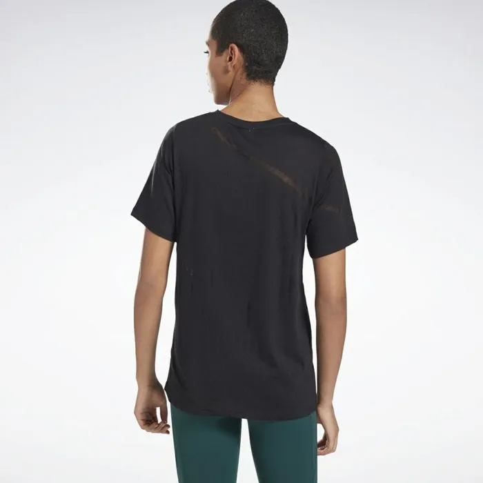 TShirts and Graphic Tees Womens Reebok Burnout TShirt Black