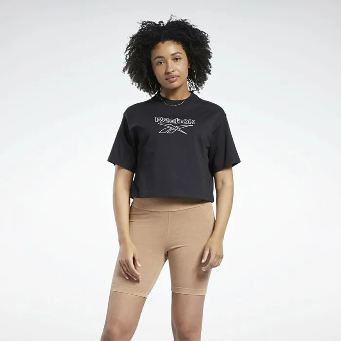 TShirts and Graphic Tees Womens Reebok Classics Big Logo TShirt Black
