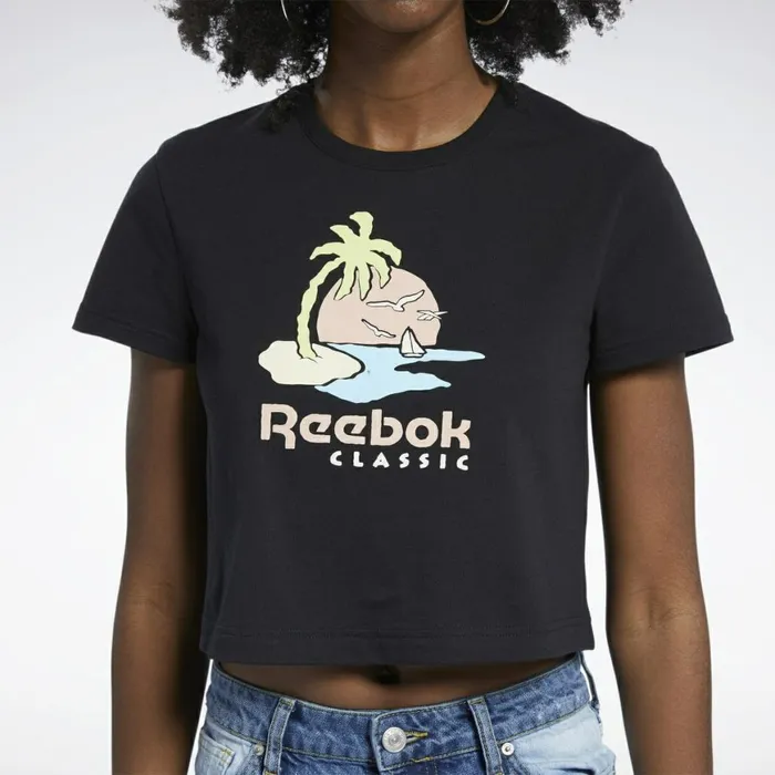 TShirts and Graphic Tees Womens Reebok Classics Graphic TShirt Black
