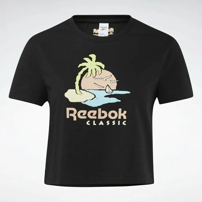 TShirts and Graphic Tees Womens Reebok Classics Graphic TShirt Black