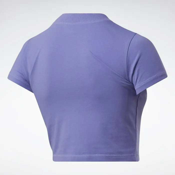 TShirts and Graphic Tees Womens Reebok Classics Tight Cropped Top Hyper Purple