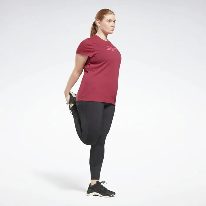 TShirts and Graphic Tees Womens Reebok Graphic Vector TShirt Plus Size Punch Berry