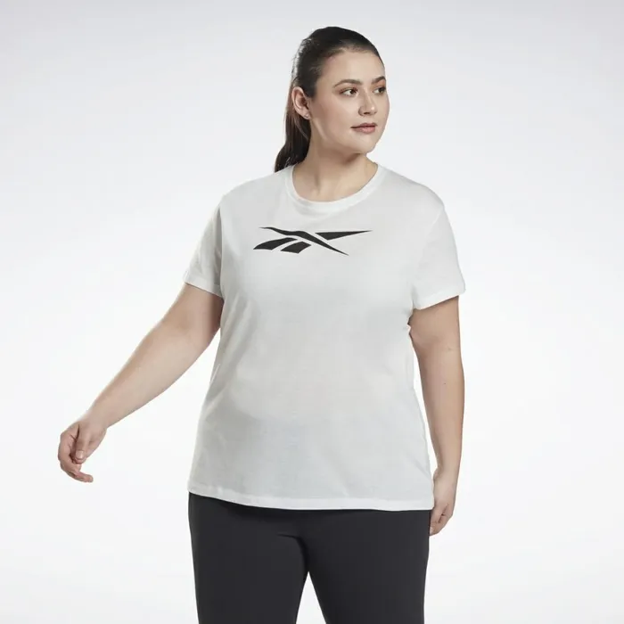TShirts and Graphic Tees Womens Reebok Graphic Vector TShirt Plus Size White