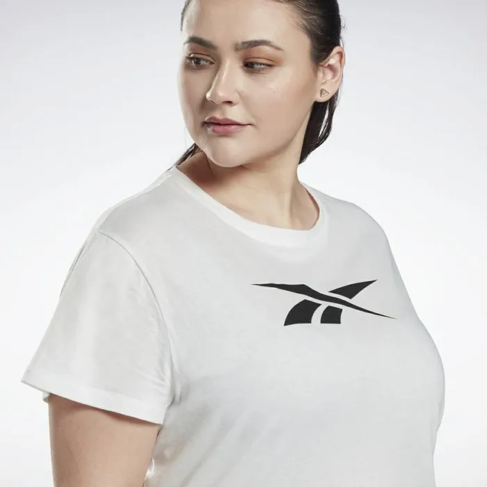 TShirts and Graphic Tees Womens Reebok Graphic Vector TShirt Plus Size White