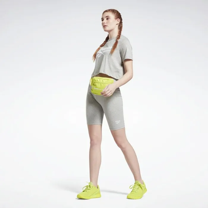 TShirts and Graphic Tees Womens Reebok Identity Cropped TShirt Medium Grey Heather White
