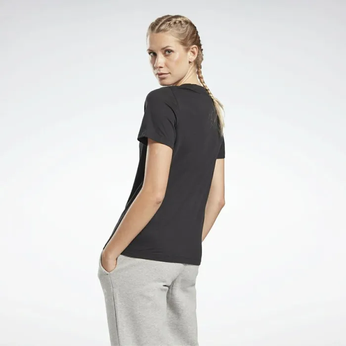 TShirts and Graphic Tees Womens Reebok Identity Logo TShirt Black