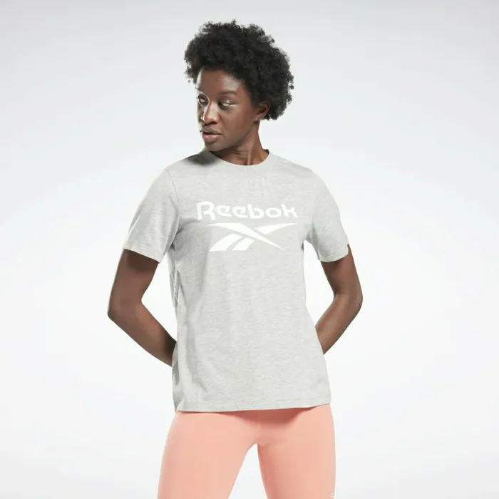 TShirts and Graphic Tees Womens Reebok Identity Logo TShirt Medium Grey Heather White TShirts and Graphic Tees Womens Reebok Identity Logo TShirt Medium Grey Heather White
