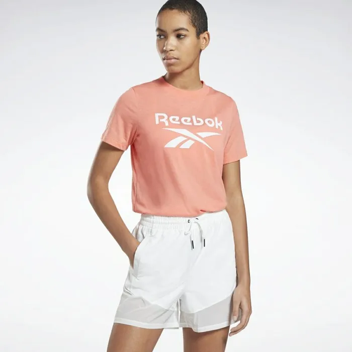 TShirts and Graphic Tees Womens Reebok Identity Logo TShirt Twisted Coral