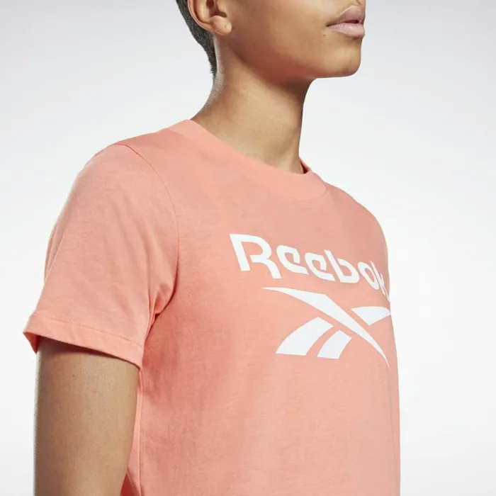 TShirts and Graphic Tees Womens Reebok Identity Logo TShirt Twisted Coral