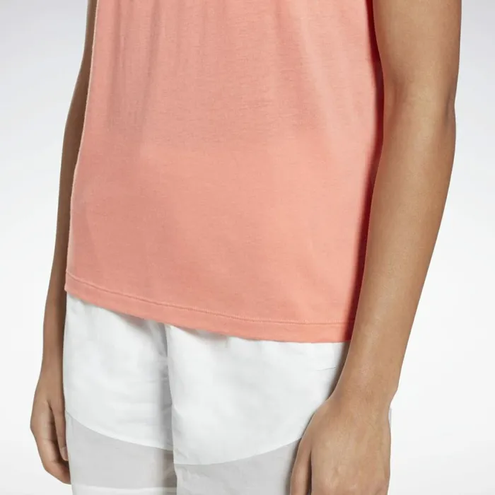 TShirts and Graphic Tees Womens Reebok Identity Logo TShirt Twisted Coral