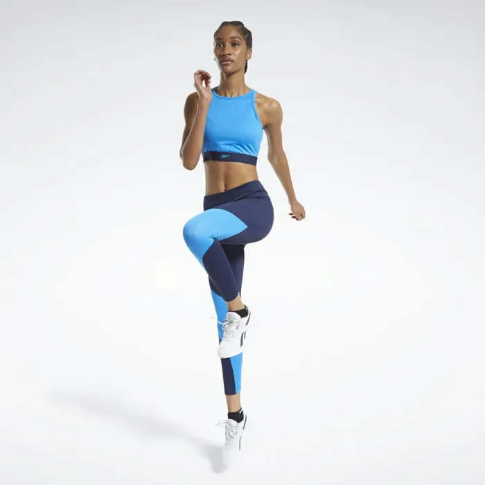 TShirts and Graphic Tees Womens Reebok Mesh Crop Top Horizon Blue