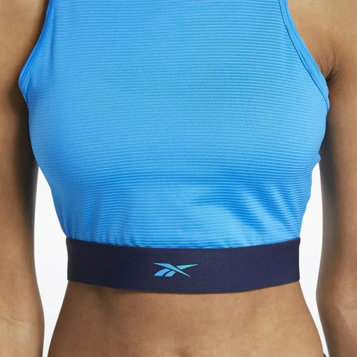 TShirts and Graphic Tees Womens Reebok Mesh Crop Top Horizon Blue
