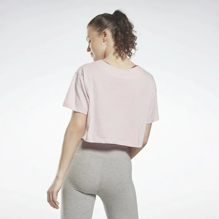 TShirts and Graphic Tees Womens Reebok MYT Cropped TShirt Frost Berry