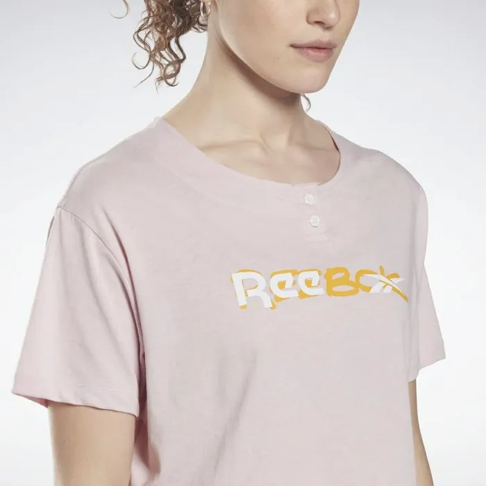 TShirts and Graphic Tees Womens Reebok MYT Cropped TShirt Frost Berry