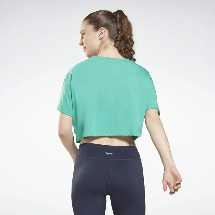 TShirts and Graphic Tees Womens Reebok MYT Cropped TShirt Future Teal
