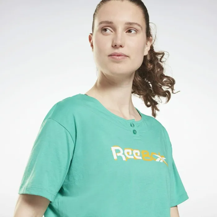 TShirts and Graphic Tees Womens Reebok MYT Cropped TShirt Future Teal